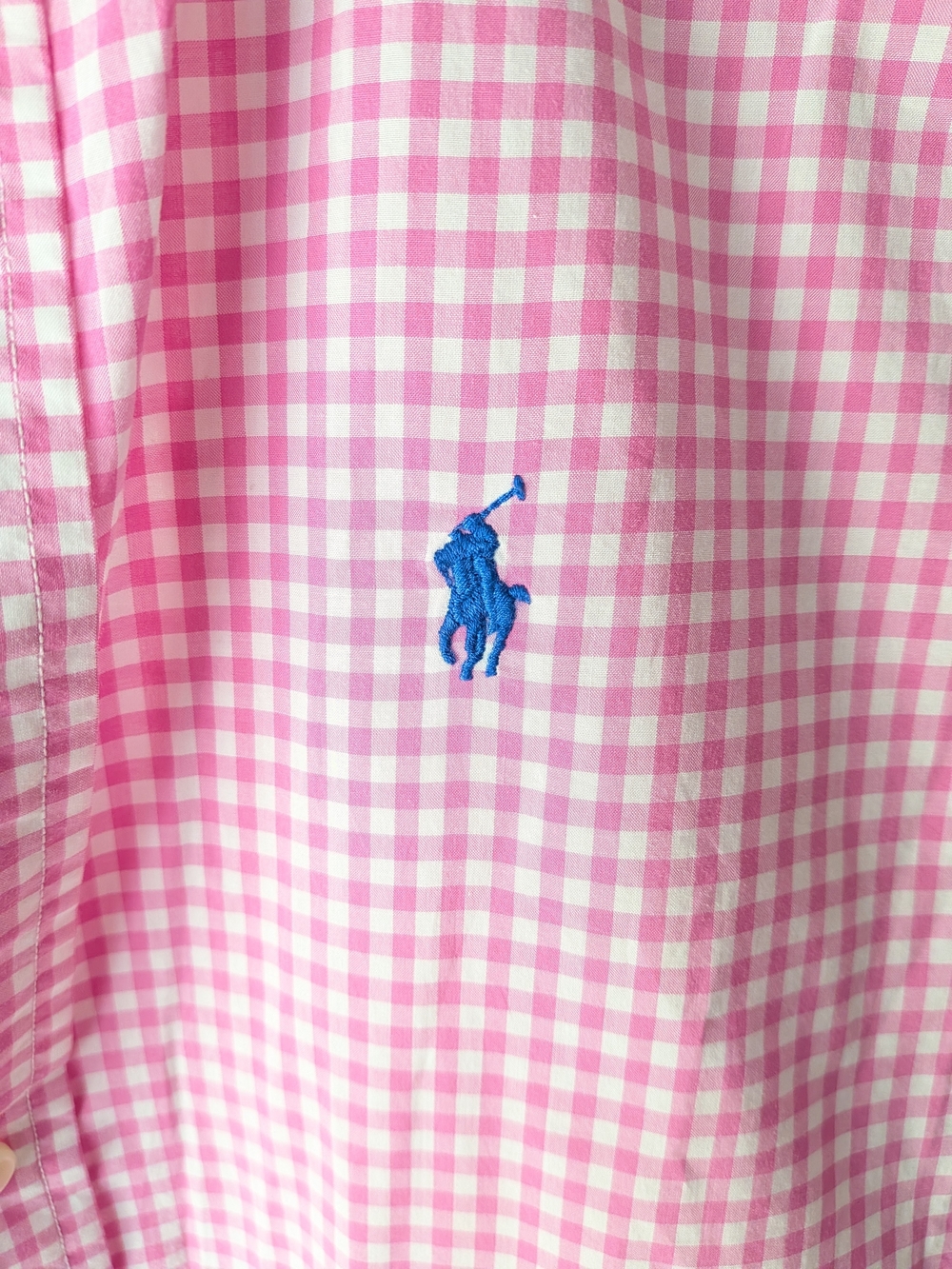 Ralph Lauren Pink Gingham Button-Down Shirt - Picture 5 of 9
